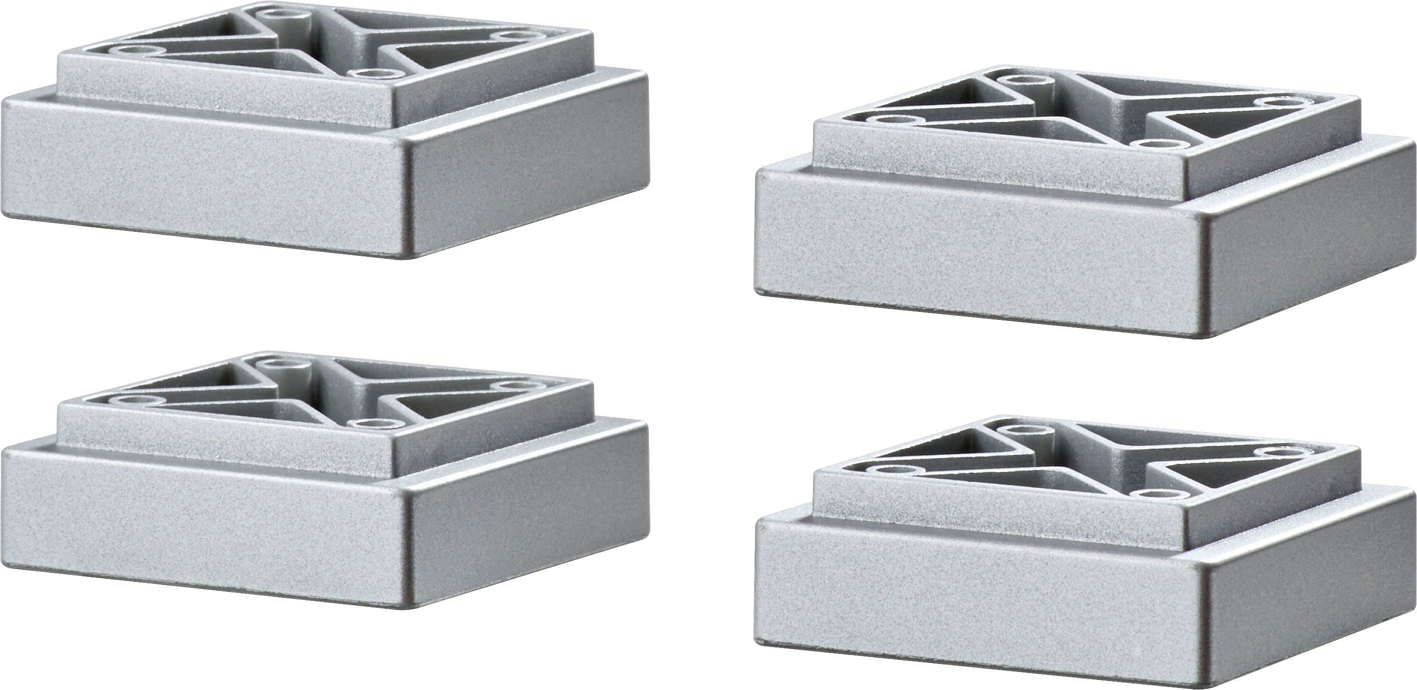 Saphir Quickset Möbelfuß-Set | Silber