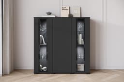 Home affaire Highboard Caro | Schwarz