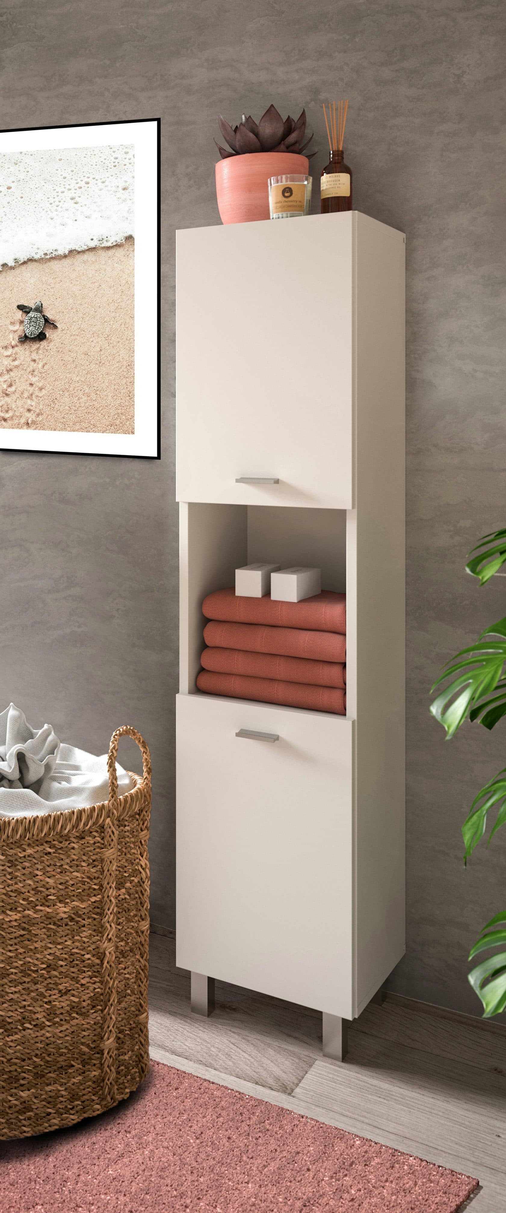 welltime Hochschrank Tampa | Weiß