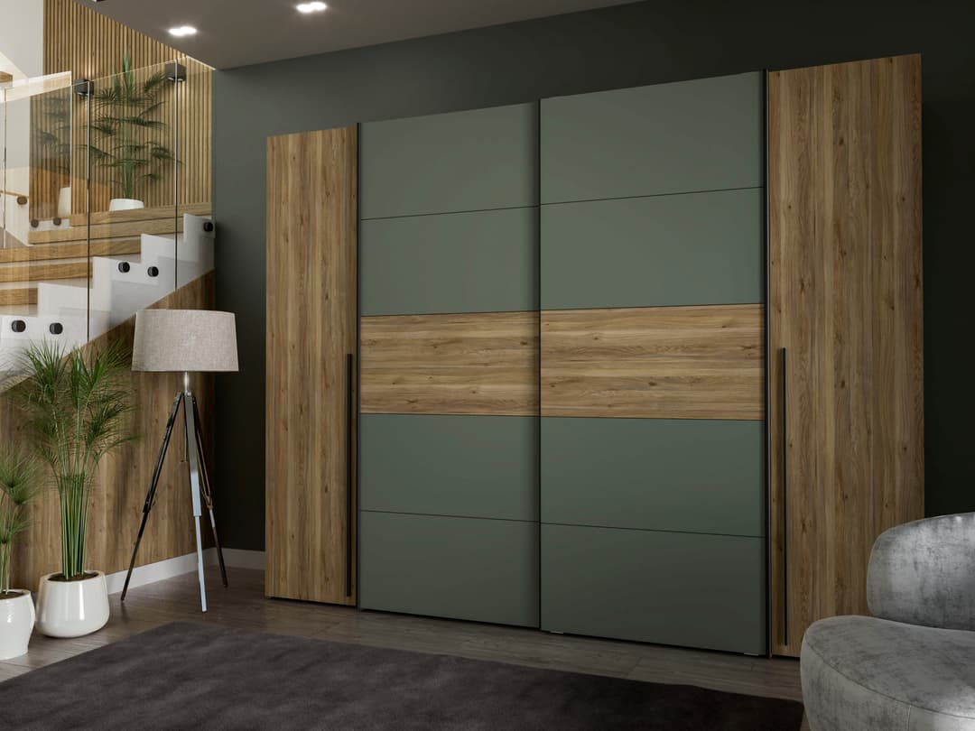 FORTE Kleiderschrank Narago | Weiß