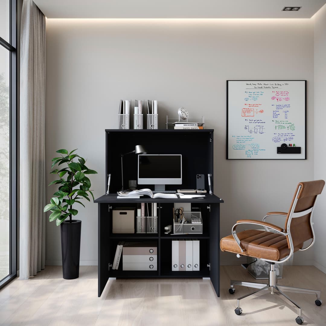 home affaire PC-Schrank Vera | Schwarz