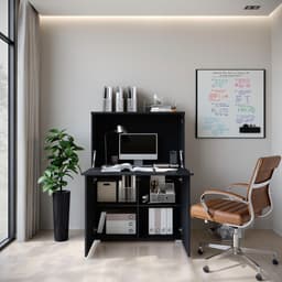 home affaire PC-Schrank Vera | Schwarz