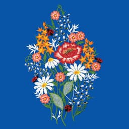W. Reuter & Sohn - Plauener Spitze® Fensterbild Sommerstrauß