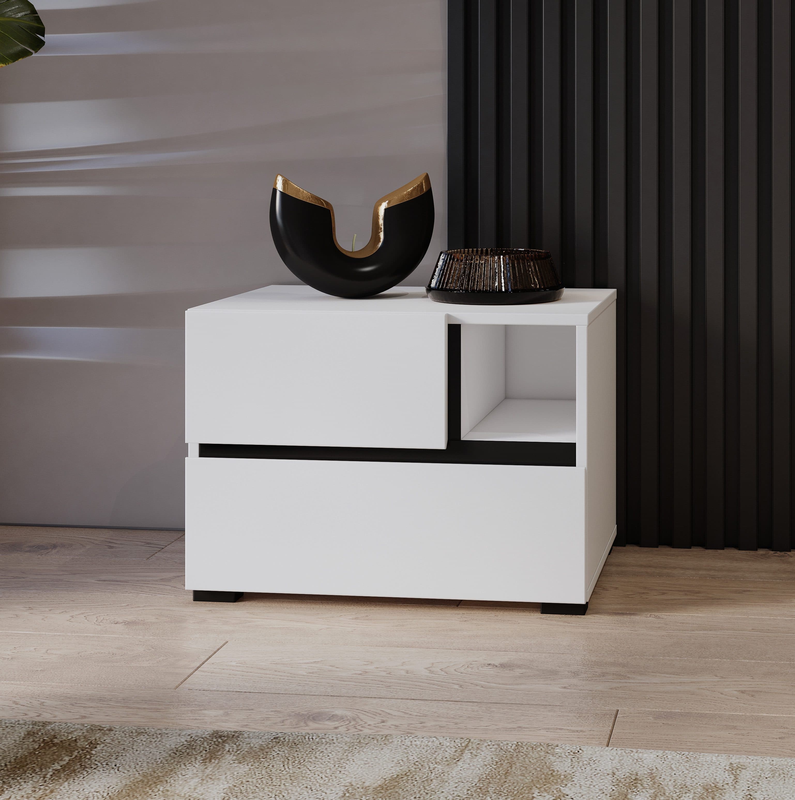 OTTO home Nachtkommode Cross | Weiß