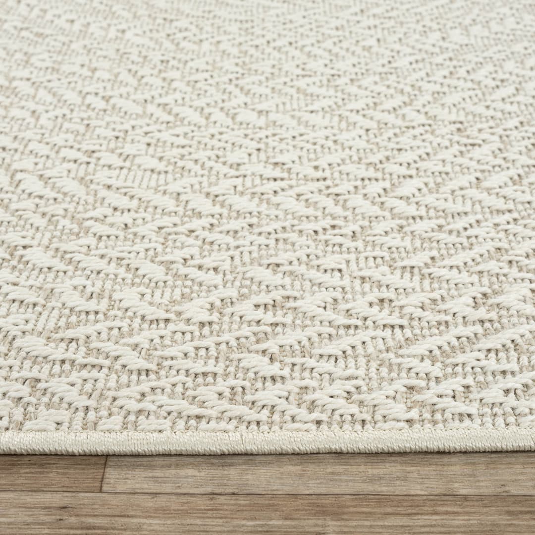 the carpet Teppich Kansas rund | Beige