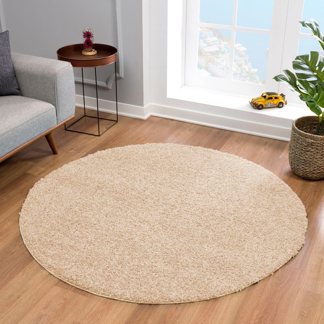 Sanat Hochflor-Teppich LOCA | Beige
