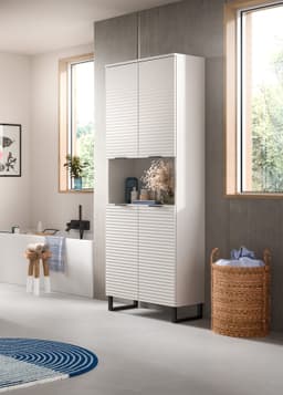 welltime Hochschrank Litica | Weiß