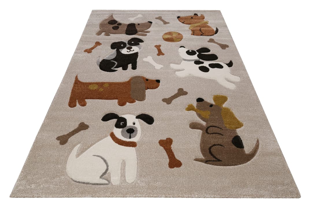 SMART KIDS Kinderteppich Rocky & Friends | Braun