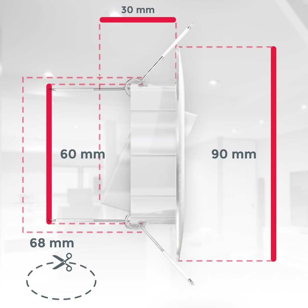 B.K.Licht LED Einbauleuchte 6er Set | Weiß
