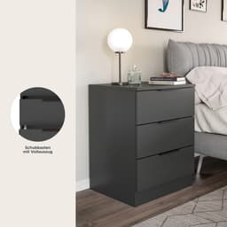 Home affaire Nachtkommode Skarde | Grau