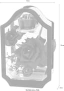Kunstblume Rose im Glas | Rot 2