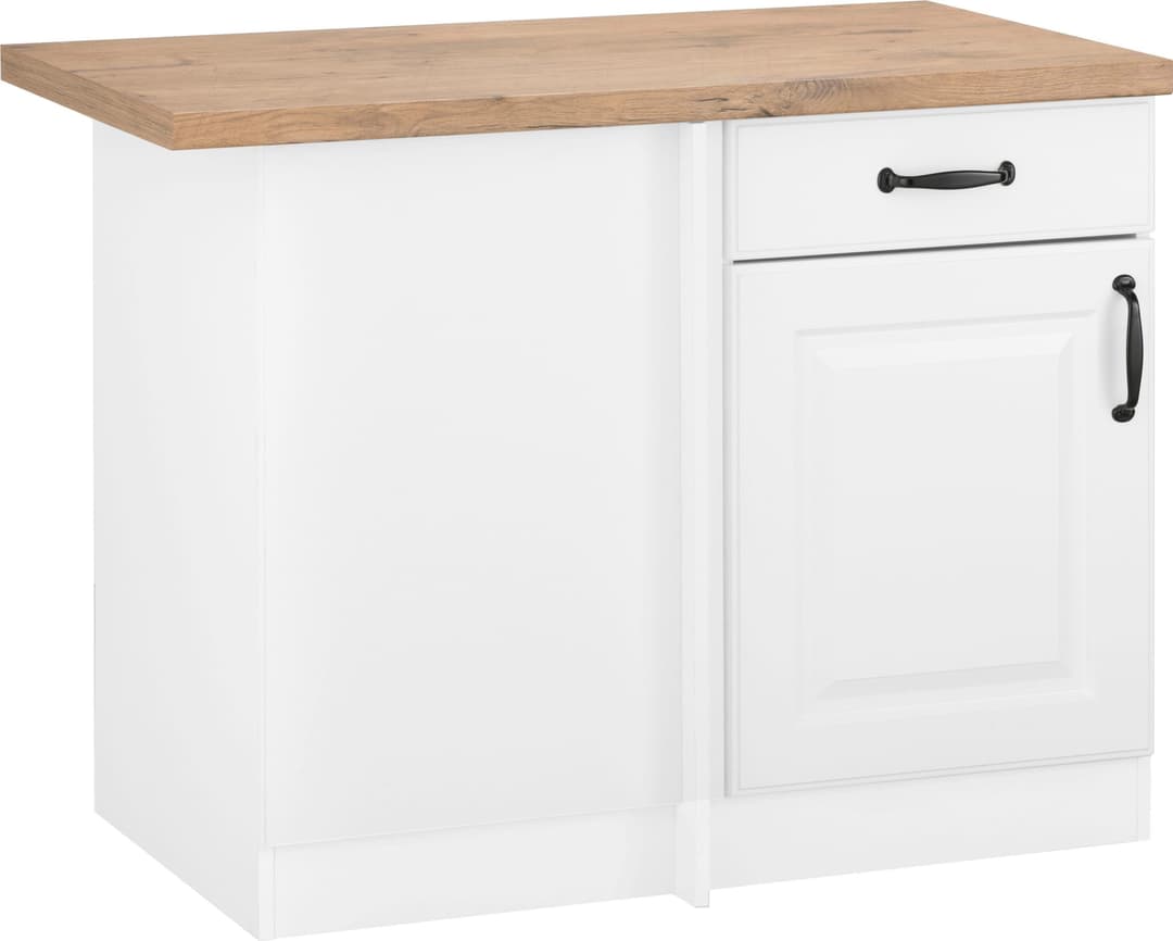 wiho Küchen Eckunterschrank Erla | Weiß