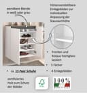 Home affaire Schuhschrank Zippo | Weiß 4