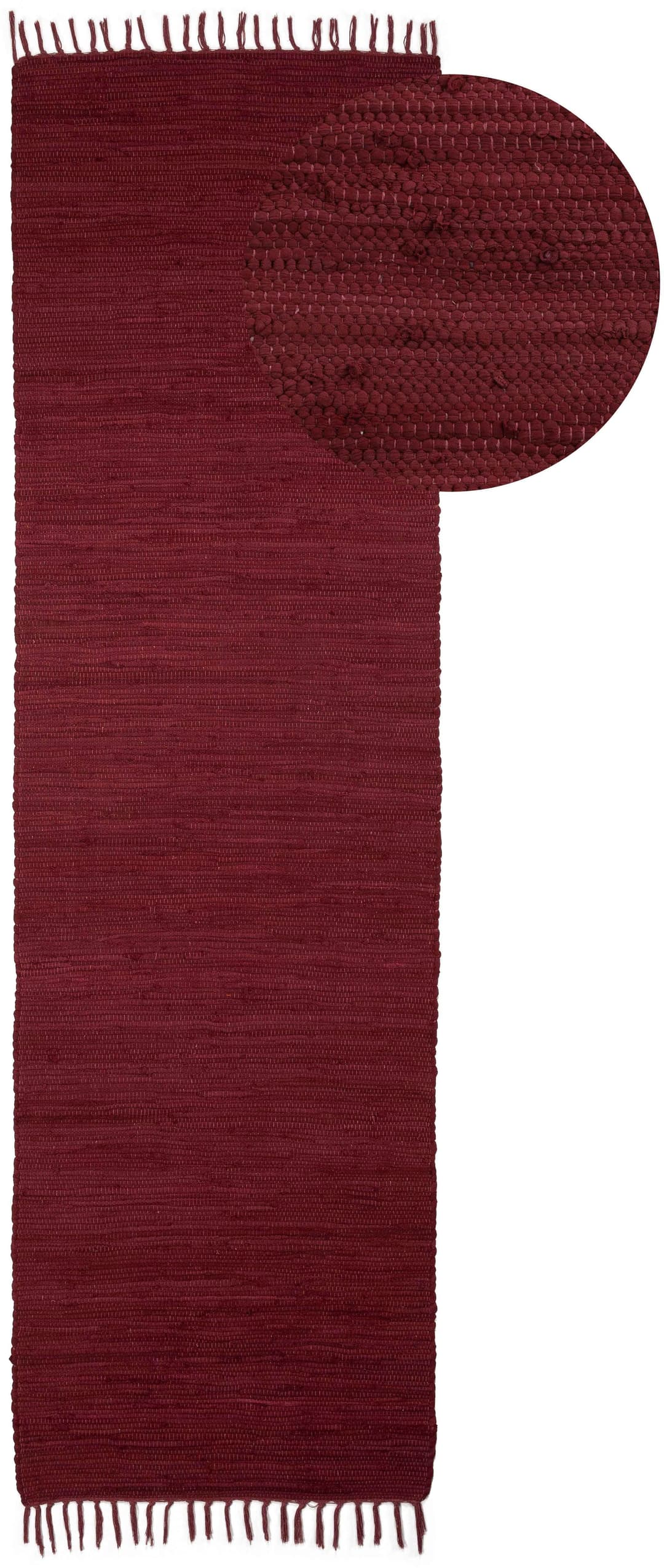 carpetfine Teppich Kelim Chindi uni | Lila