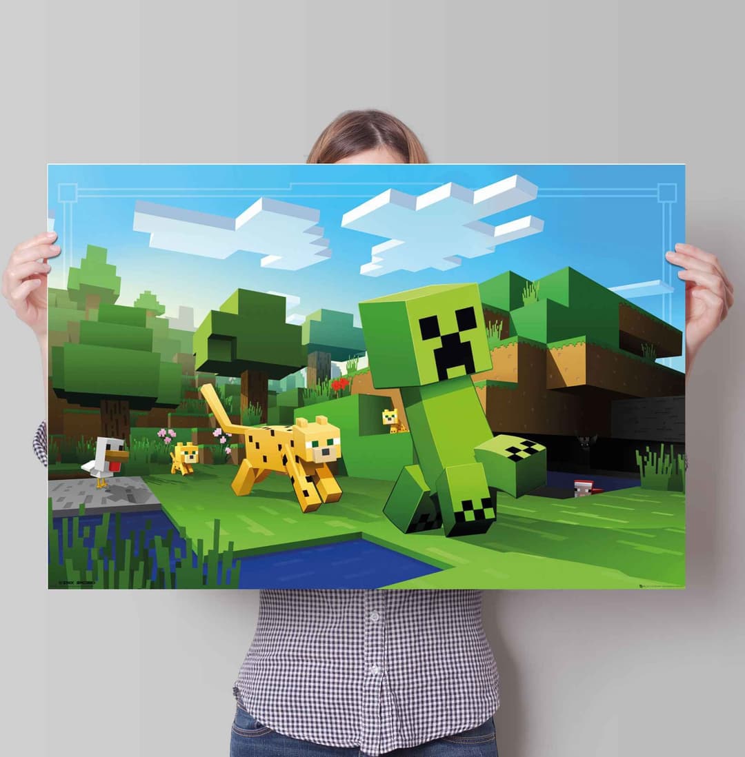 Reinders! Poster Minecraft | Mehrfarbig