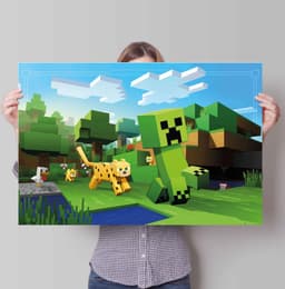 Reinders! Poster Minecraft | Mehrfarbig