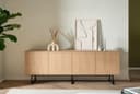 Home affaire Lowboard Lund | Schwarz