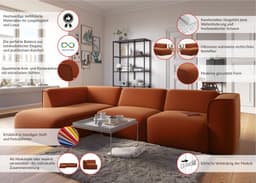 OTTO home Ecksofa Merid L-Form | Beige