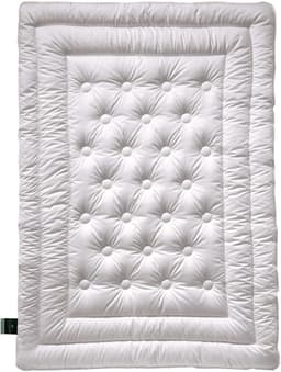 billerbeck Naturhaarbettdecke Natur Classic 342 Brilliant Light | Weiß