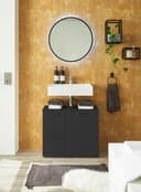 BASIC by Balculina Waschbeckenunterschrank Vanice | Schwarz 2