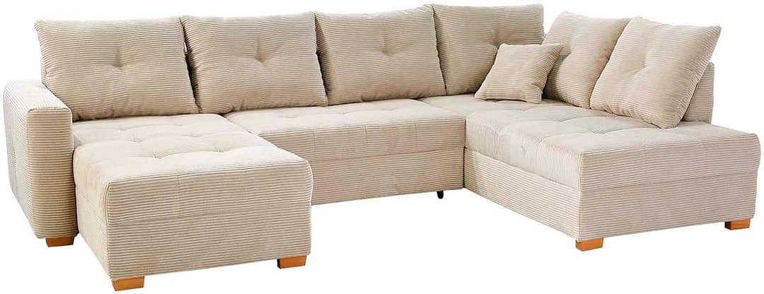 Jockenhöfer Gruppe Wohnlandschaft Abby U-Form | Beige