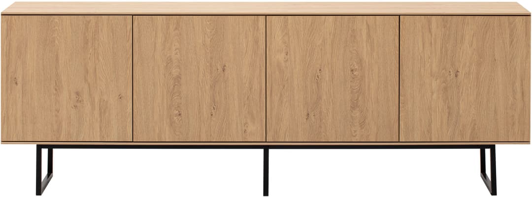 Home affaire Lowboard Lund | Schwarz
