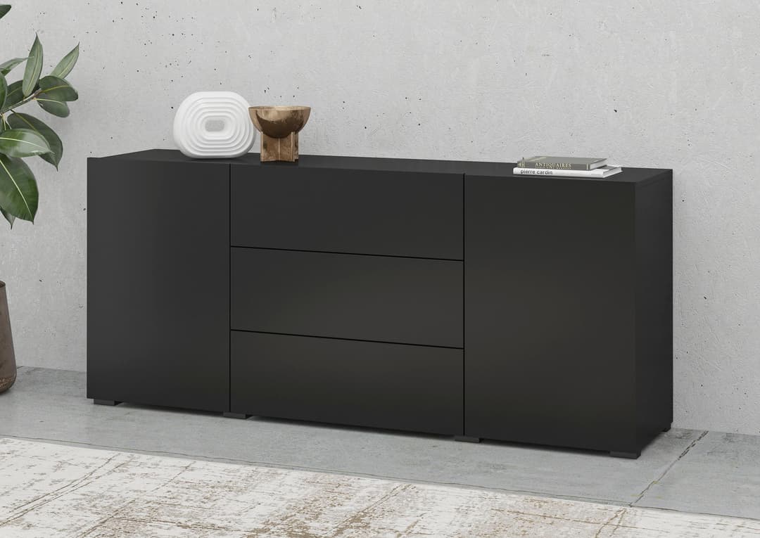 Home affaire Sideboard Ava | Schwarz