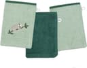 Wörner Waschhandschuh Faultier Waschhandschuh 3er Set | Grün