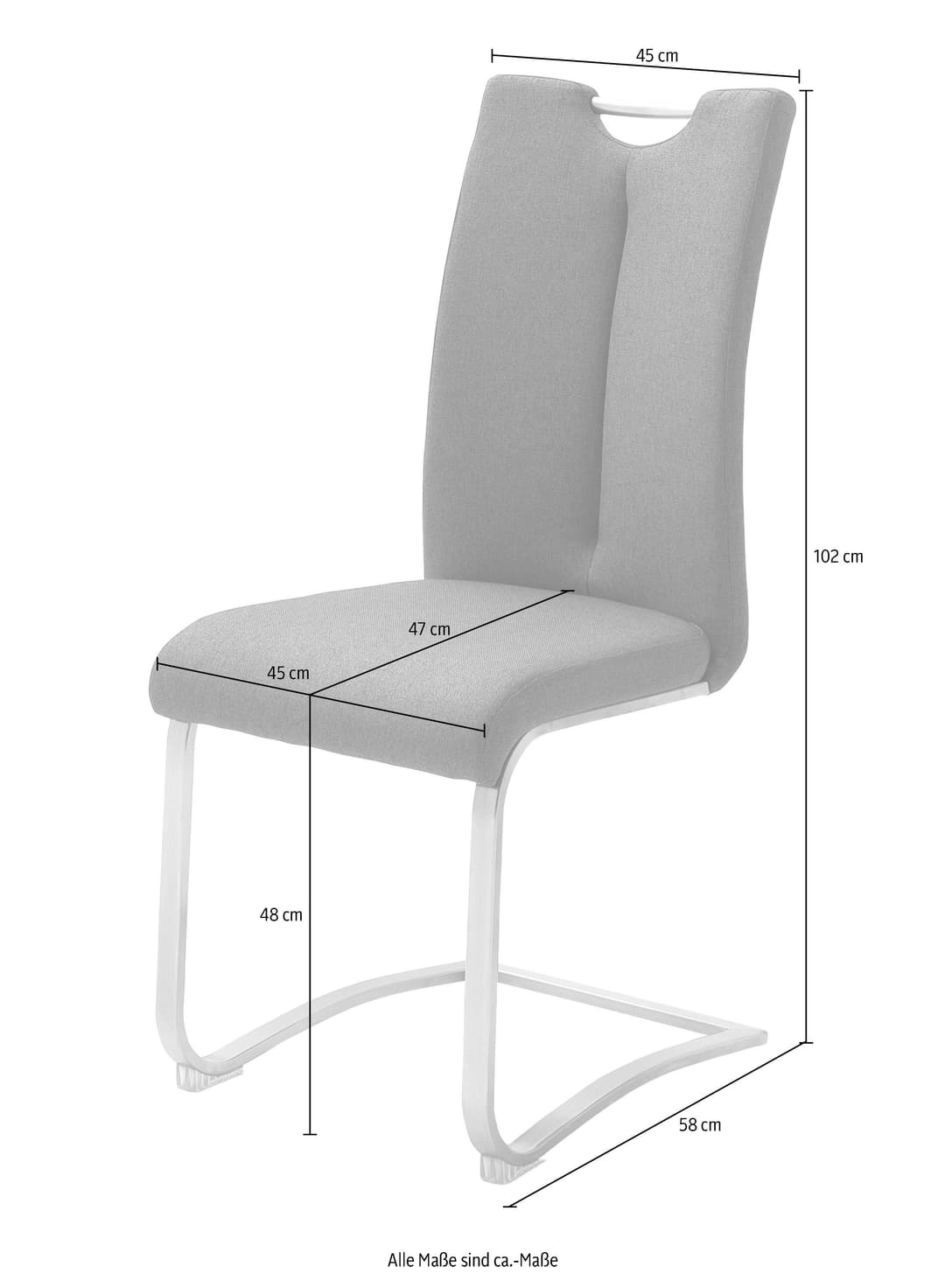 MCA furniture Freischwinger Artos XL | Braun