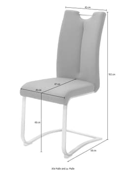 MCA furniture Freischwinger Artos XL | Braun