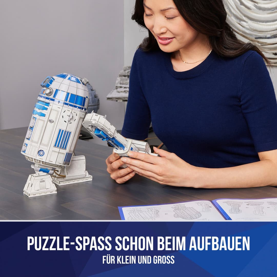 Spin Master 4D Build Star Wars R2-D2 Roboter | Mehrfarbig