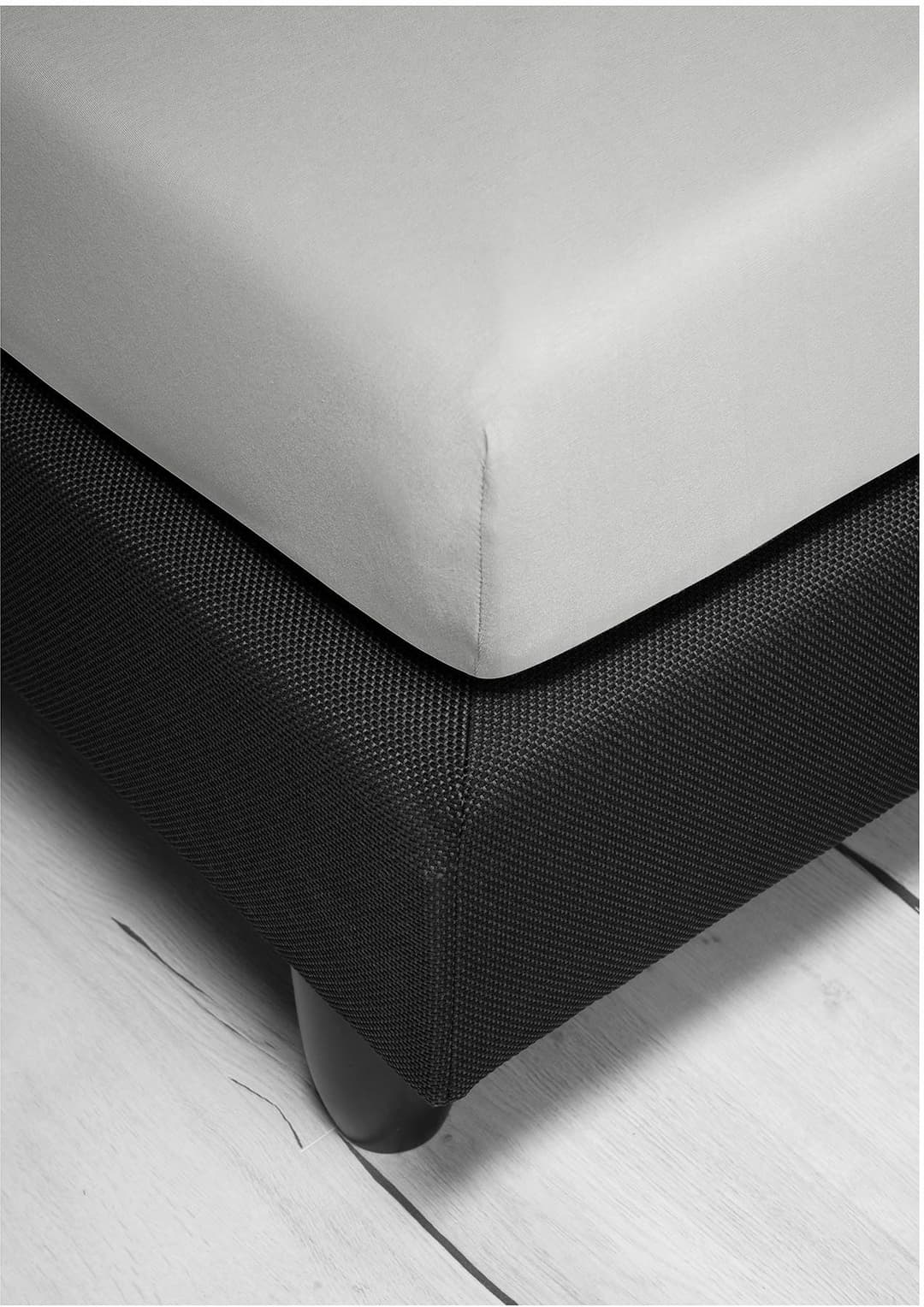 BIERBAUM Spannbettlaken Jersey | Grau