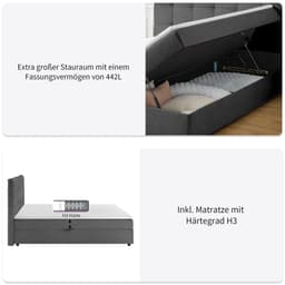 OTTO home Boxbett Tommes | Grau