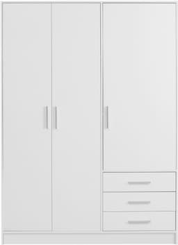 FORTE Kleiderschrank Jupiter | Weiß