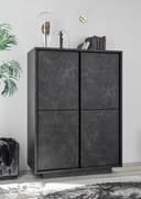 Home affaire Highboard Carrara | Grau