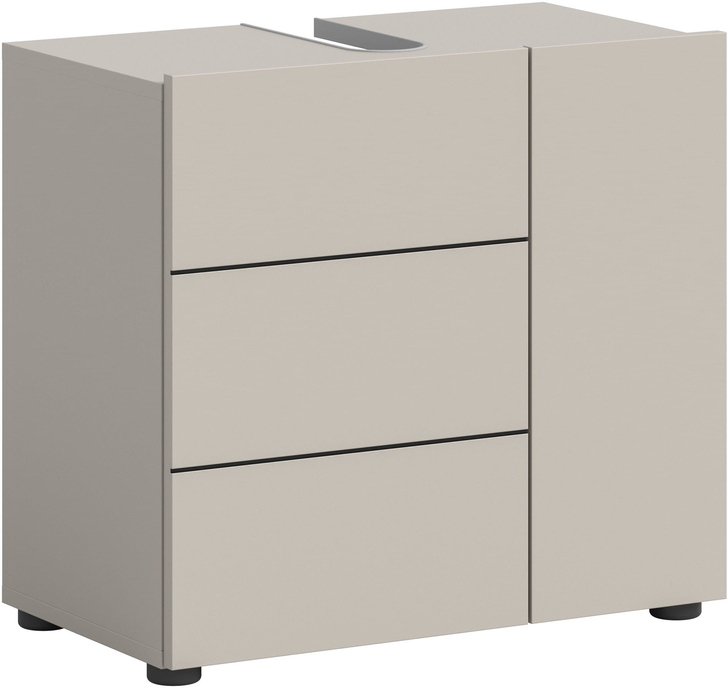 welltime Waschbeckenunterschrank BIEL | Beige