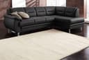 sit&more Ecksofa Mailand L-Form | Schwarz