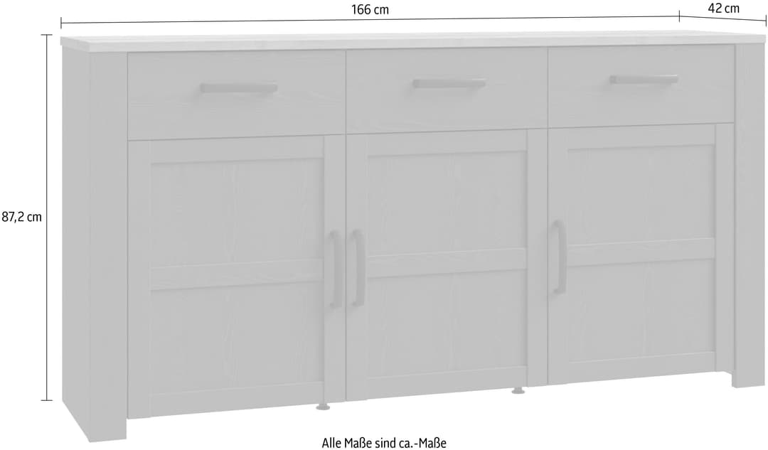 FORTE Sideboard Bohol | Braun