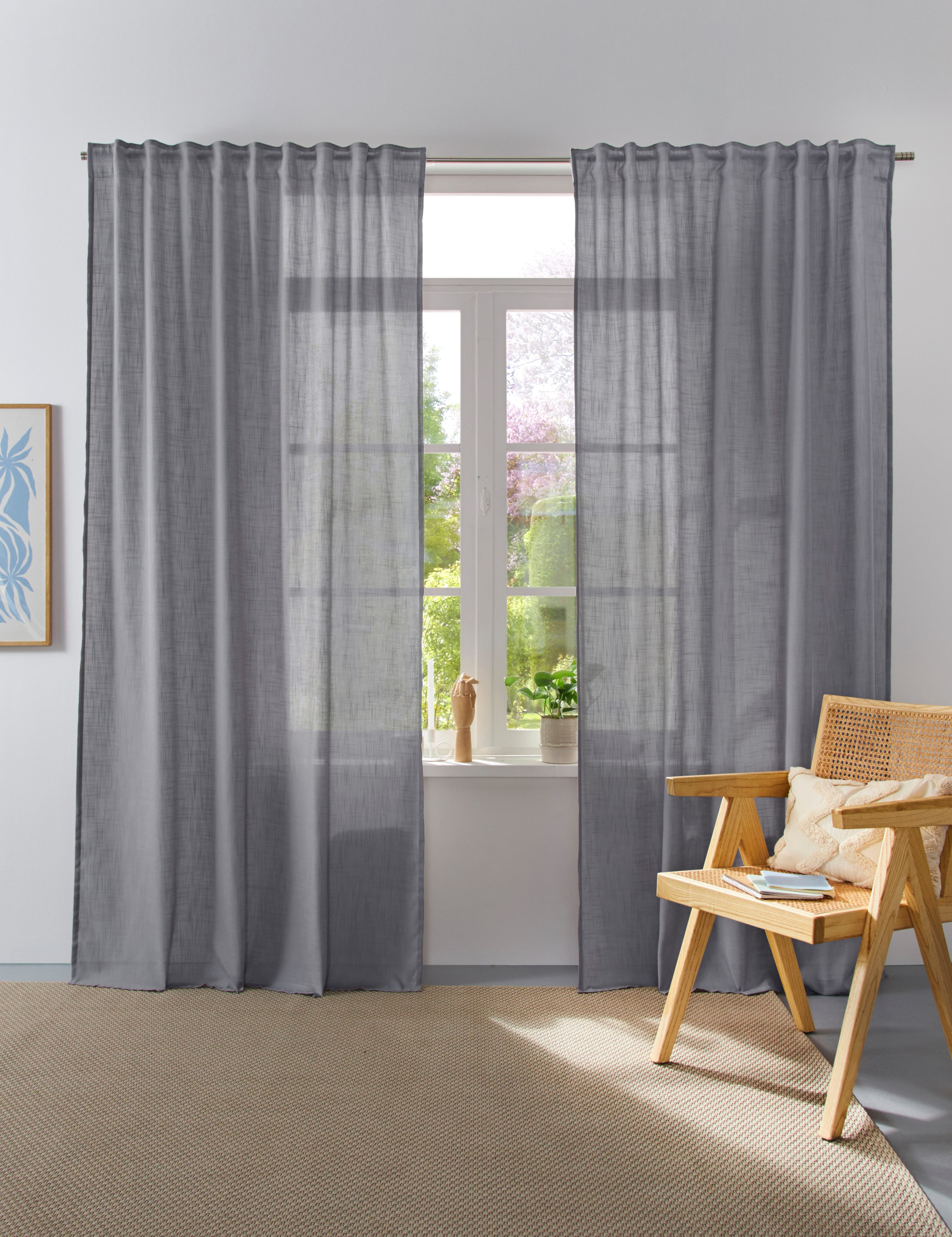 OTTO home Vorhang Linsdorf | Grau