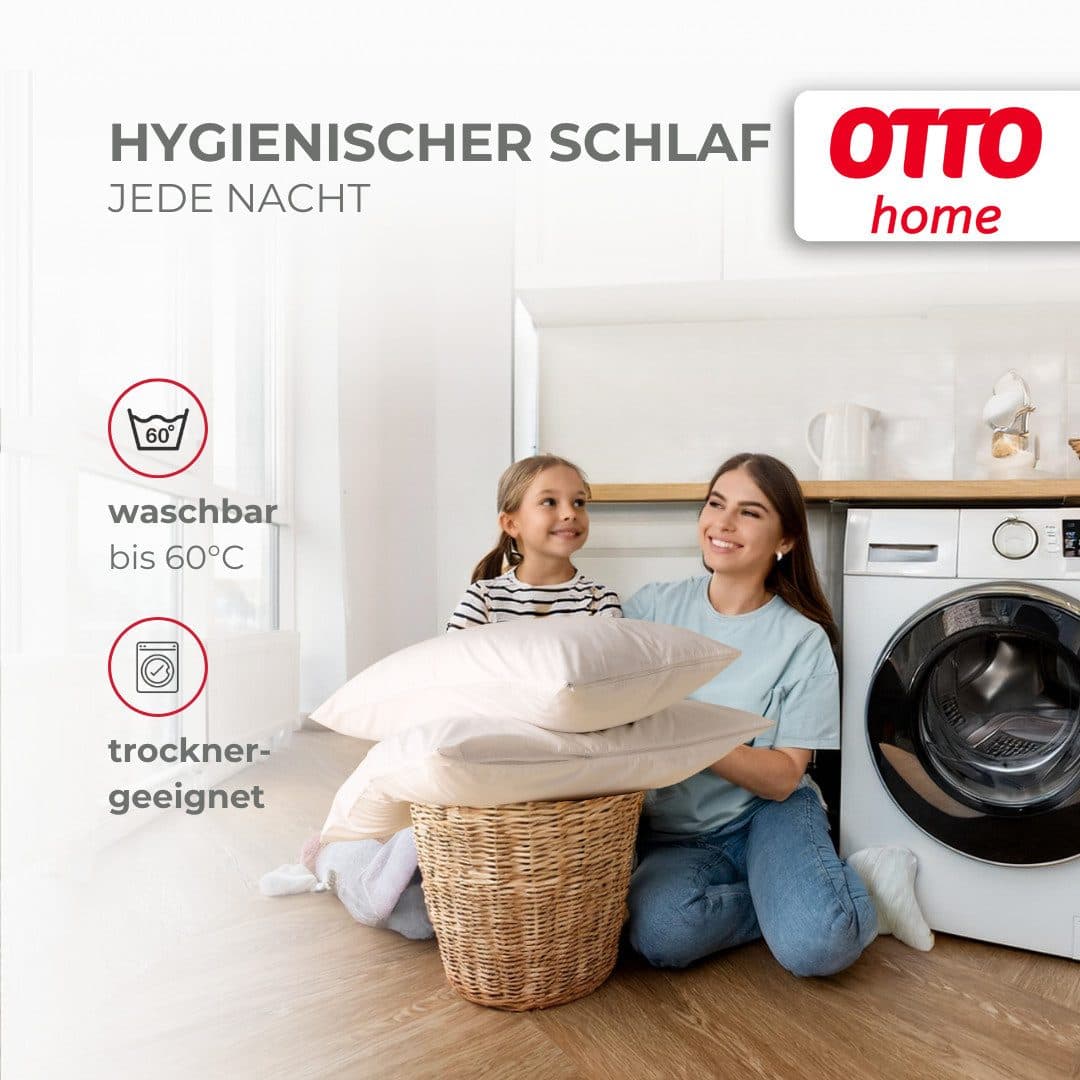 OTTO home Microfaserkissen Baca | Weiß