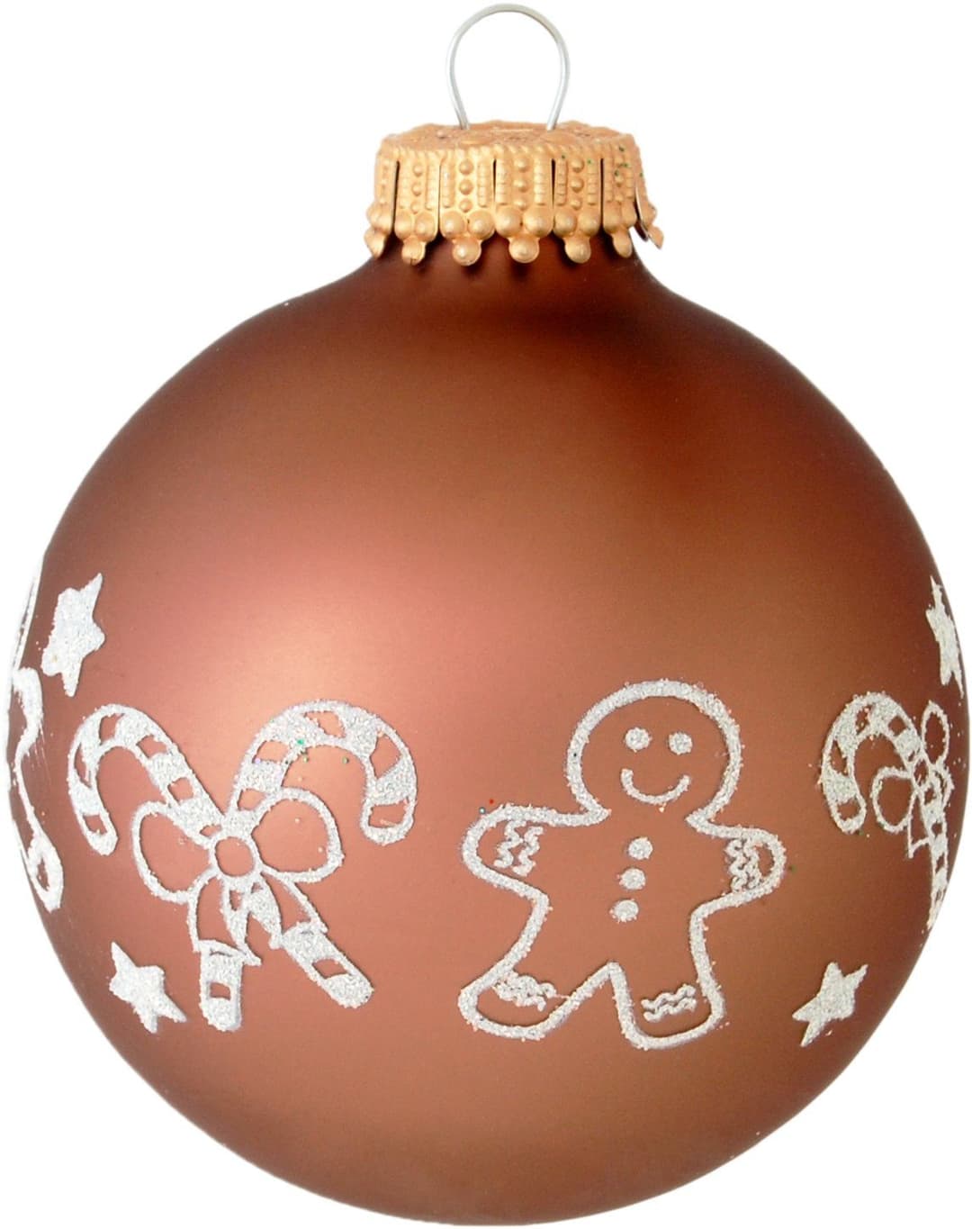 Krebs Glas Lauscha Weihnachtsbaumkugel CBK00046 | Braun