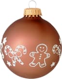 Krebs Glas Lauscha Weihnachtsbaumkugel CBK00046 | Braun