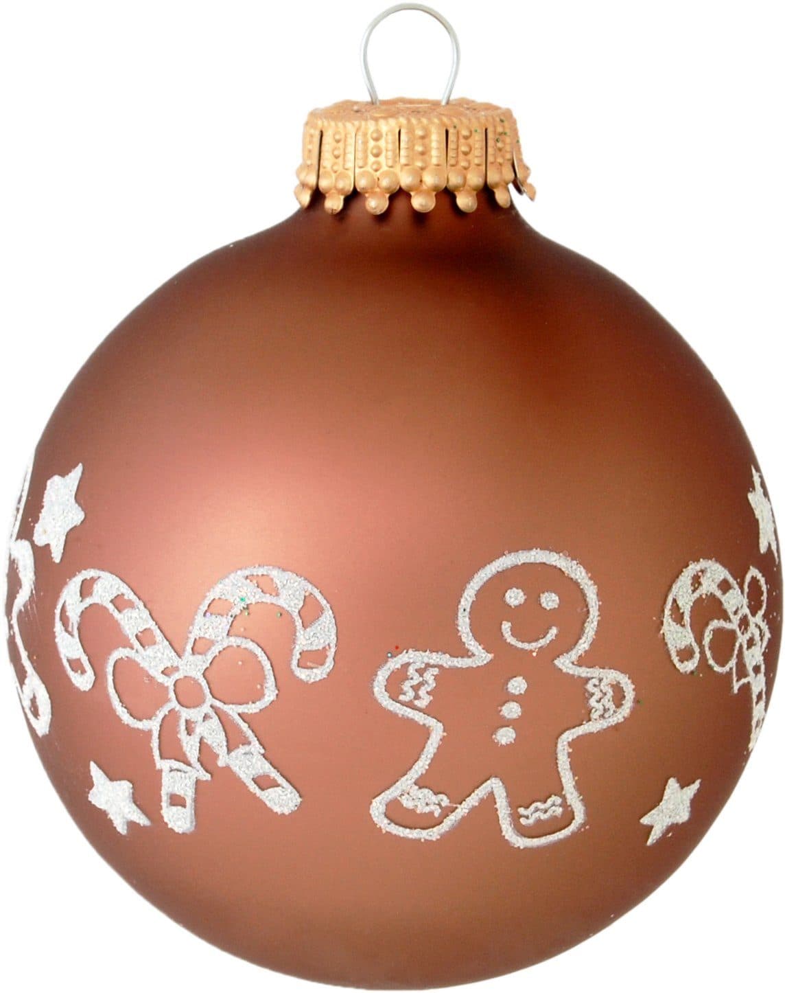 Krebs Glas Lauscha Weihnachtsbaumkugel CBK00046 | Braun