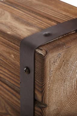 Home affaire Wandregal Holzpfeiler, 3-tlg. | Braun