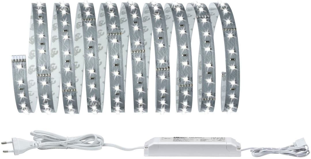Paulmann MaxLED 500 LED-Streifen Basisset 3m | Silber