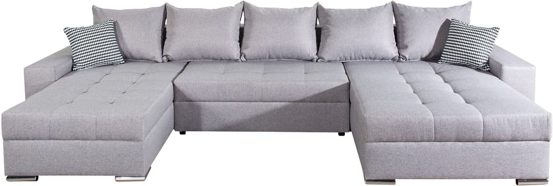 COLLECTION AB Wohnlandschaft Josy XXL U-Form | Grau
