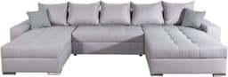 COLLECTION AB Wohnlandschaft Josy XXL U-Form | Grau