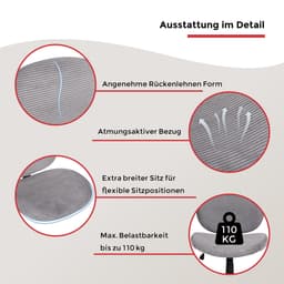Duo Collection Drehstuhl Tilo | Grau