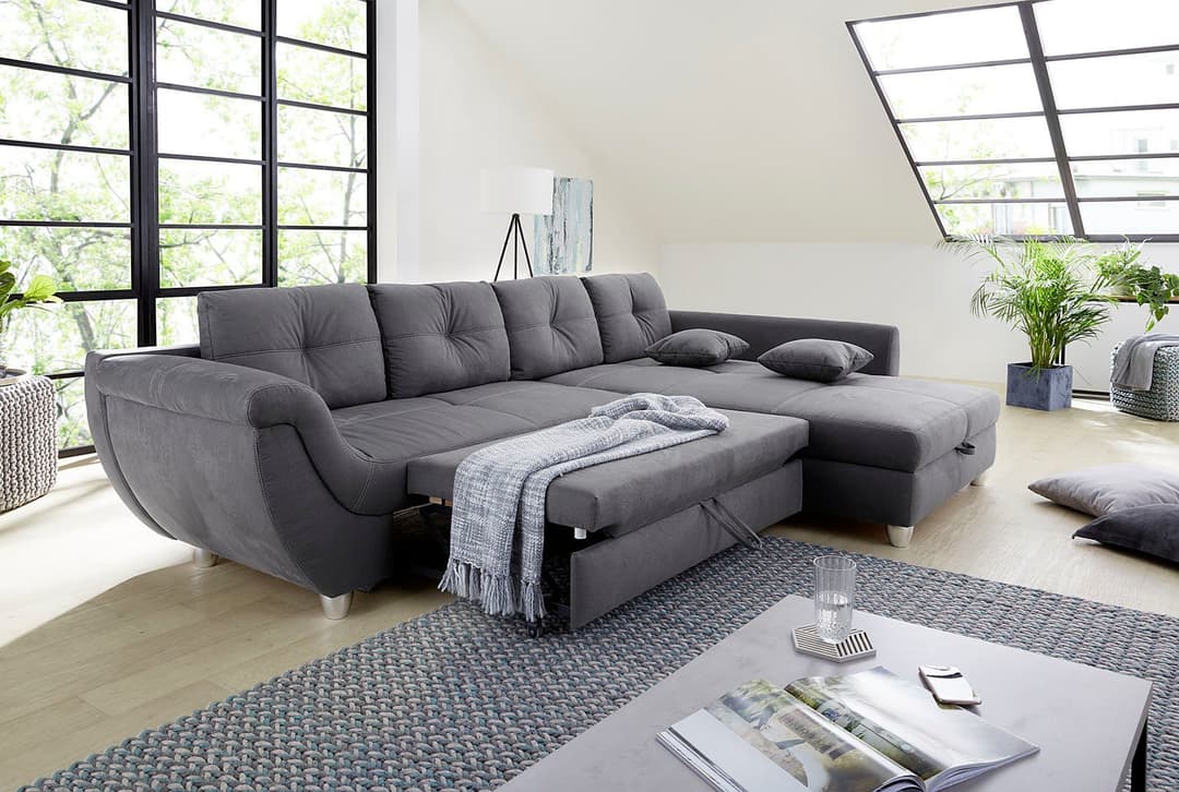 Jockenhöfer Gruppe Ecksofa Maranello | Grau