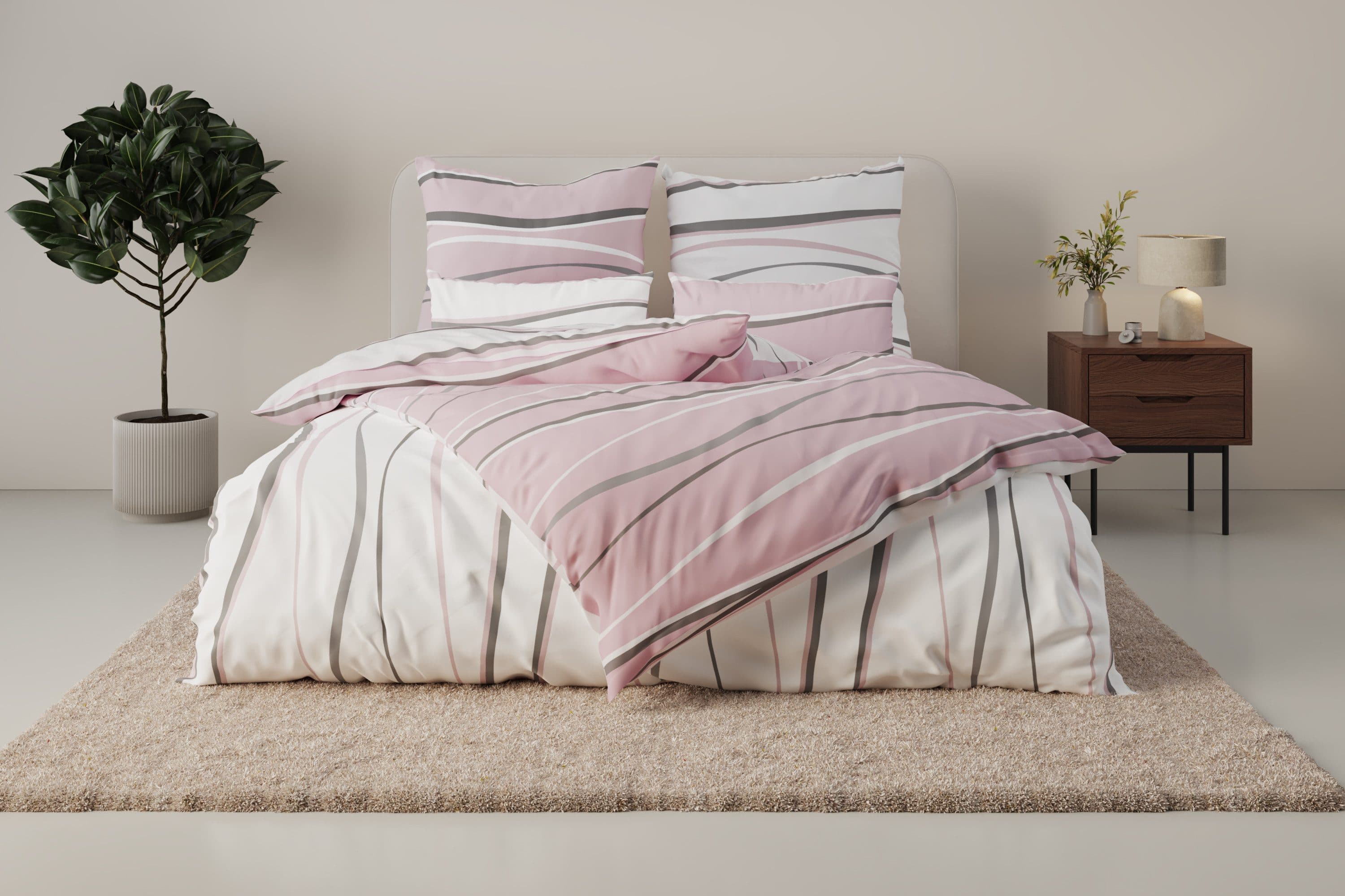 OTTO home Wendebettwäsche Alvara | Rosa